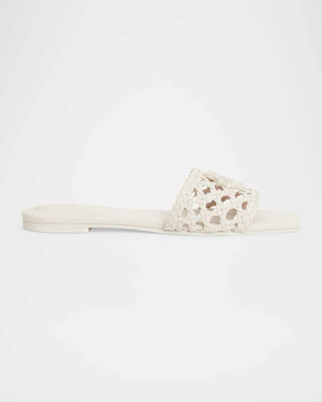 Dion Vegan Leather Flat Sandals